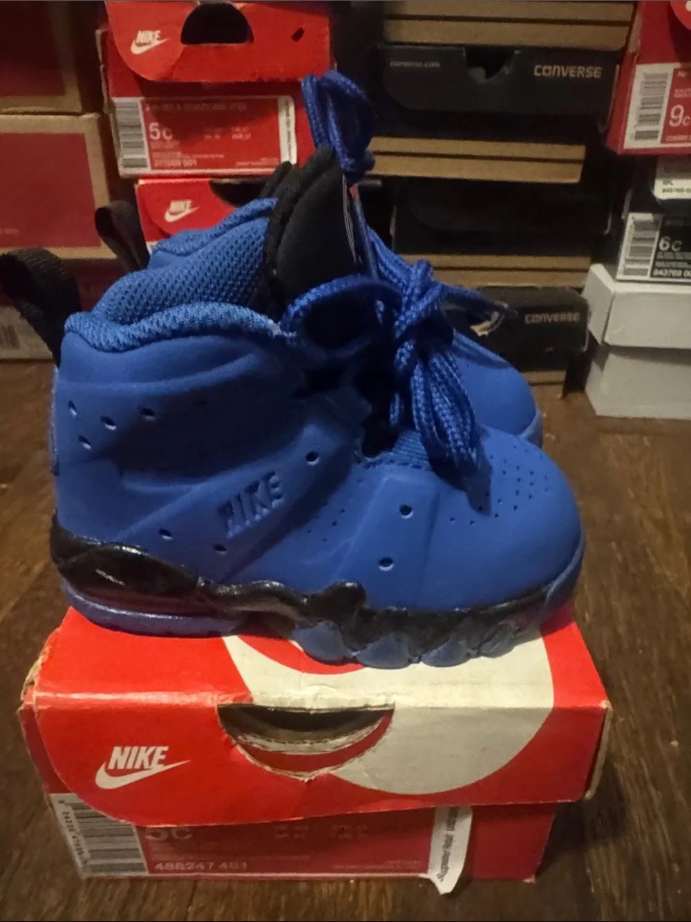 Nike Kids Blue High-Top Air Max Sneakers